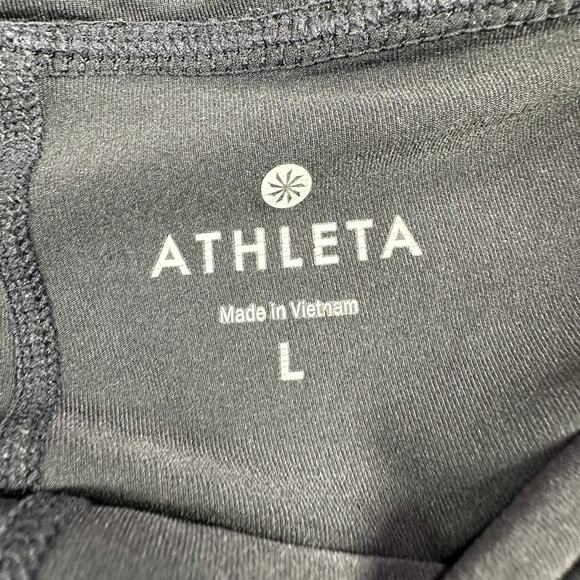 Athleta Shorts Womens Large Black Prism 2 in 1 Athletic Mesh Running Stretch Gym - Picture 3 of 11